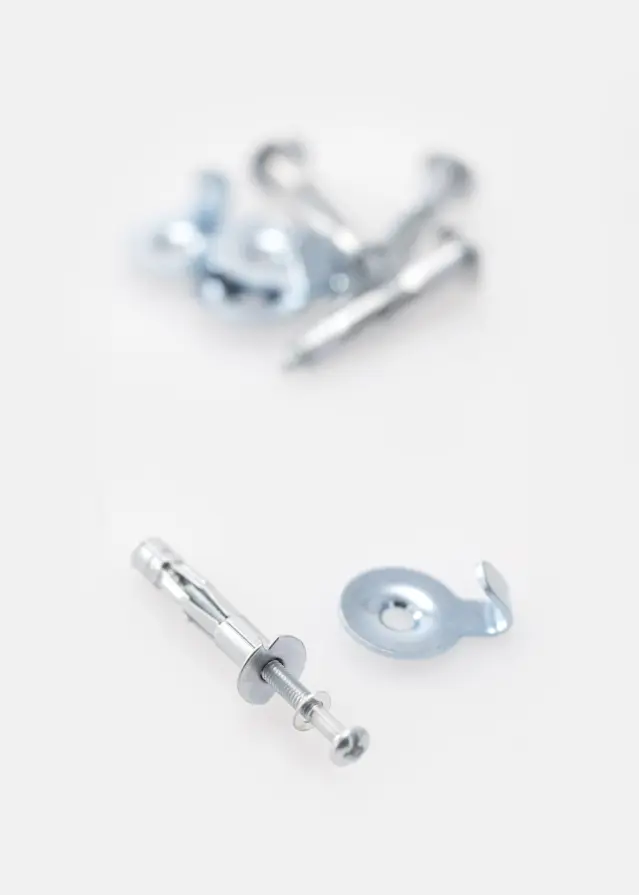 Parafusos e buchas para paredes de gesso 4 mm - 4 un.
