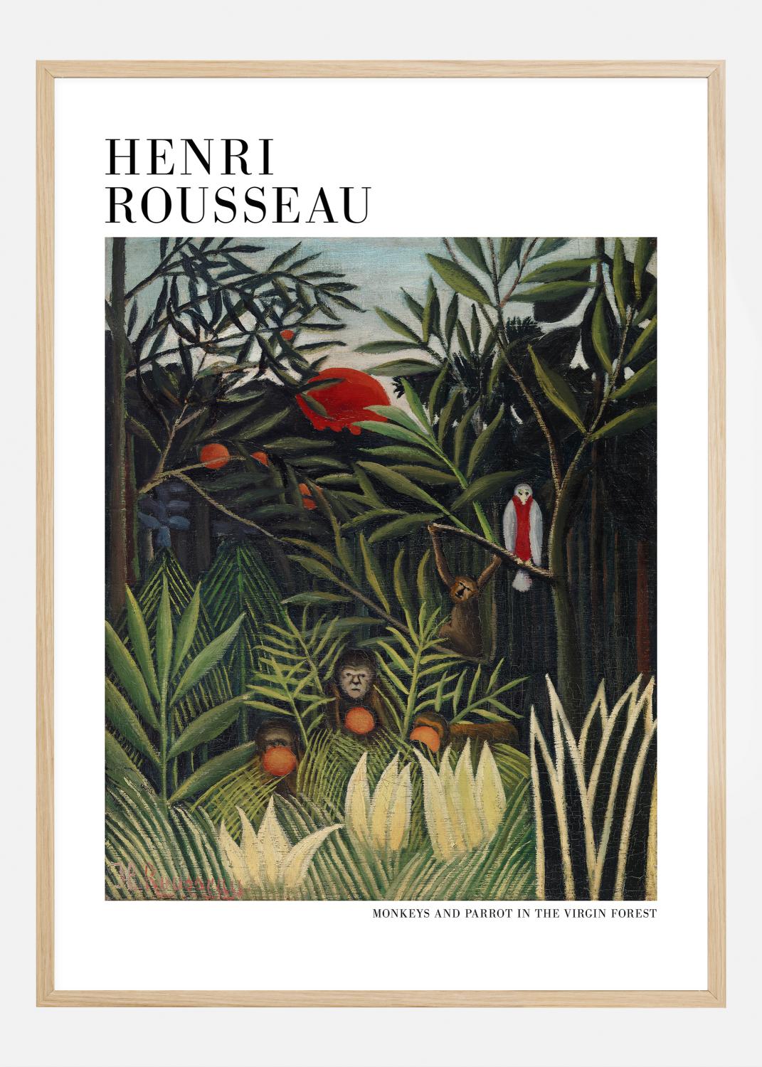 Product Image for Henri Rousseau - Monkeys And Parrot In The Virgin Forest Póster (21x29.7 cm (A4))