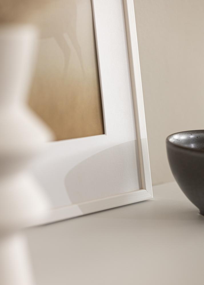 Moldura Galant Vidro acrílico Branco 50x70 cm