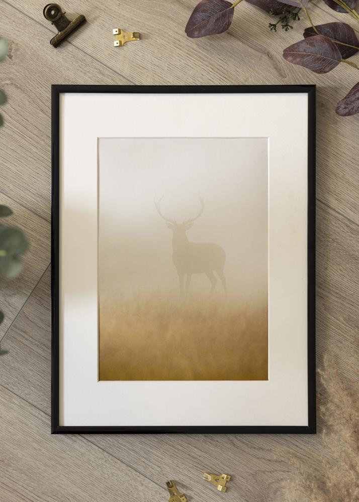 Moldura BGA Modern Style Vidro acrílico Preto 24x30 cm