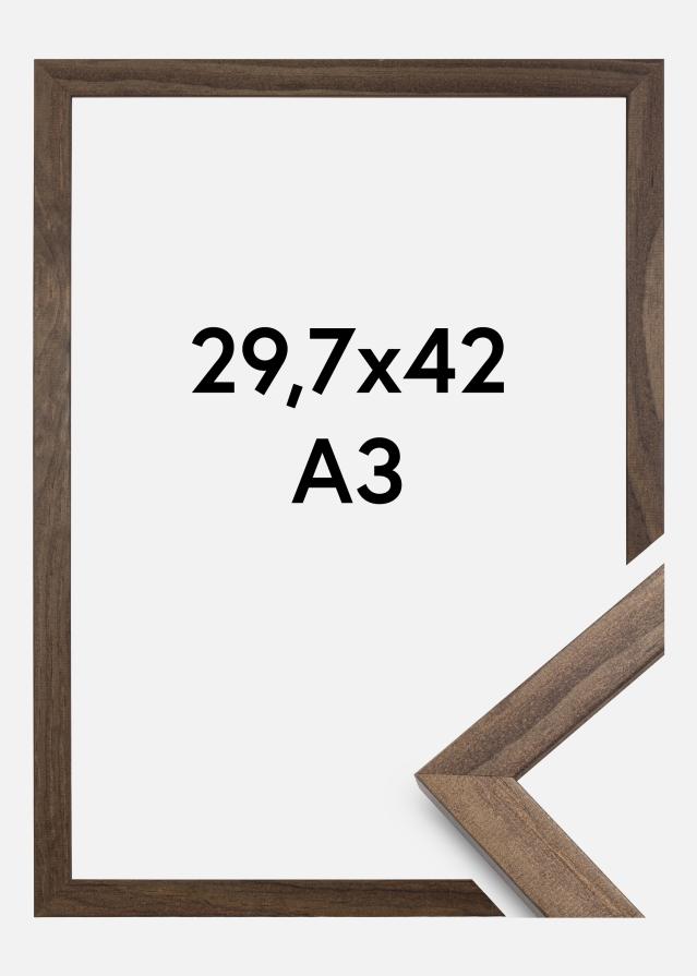 Moldura Stilren Vidro acrílico Nogueira 29,7x42 cm (A3)