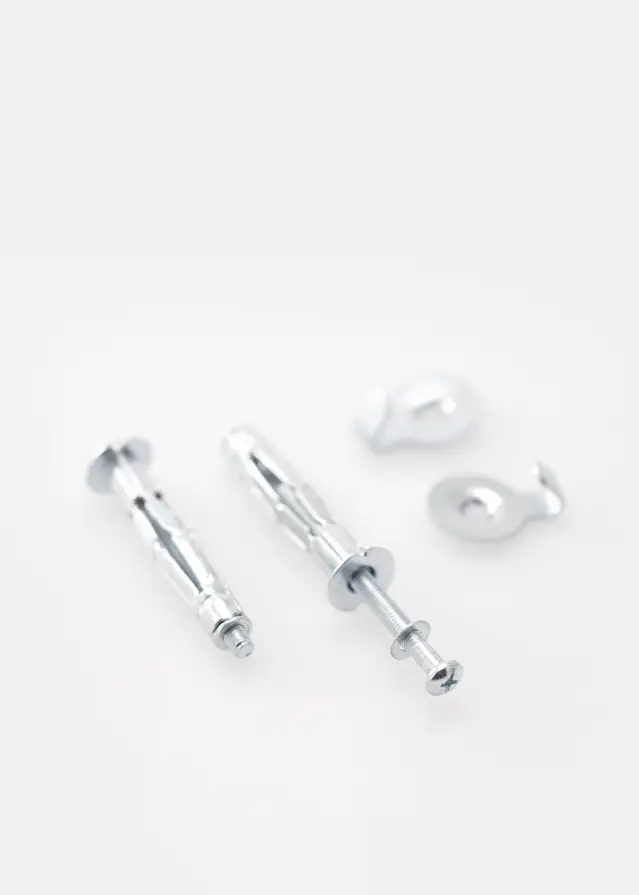 Parafusos e buchas para paredes de gesso 5 mm - 2 un.