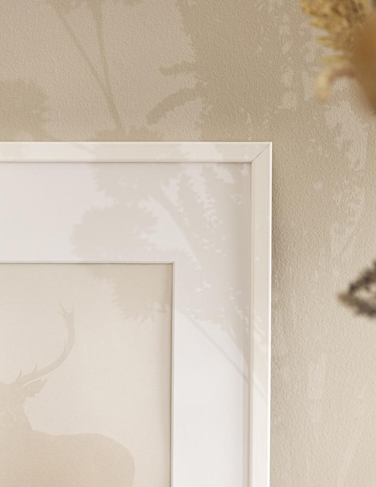 Moldura Galant Vidro acrílico Branco 50x70 cm