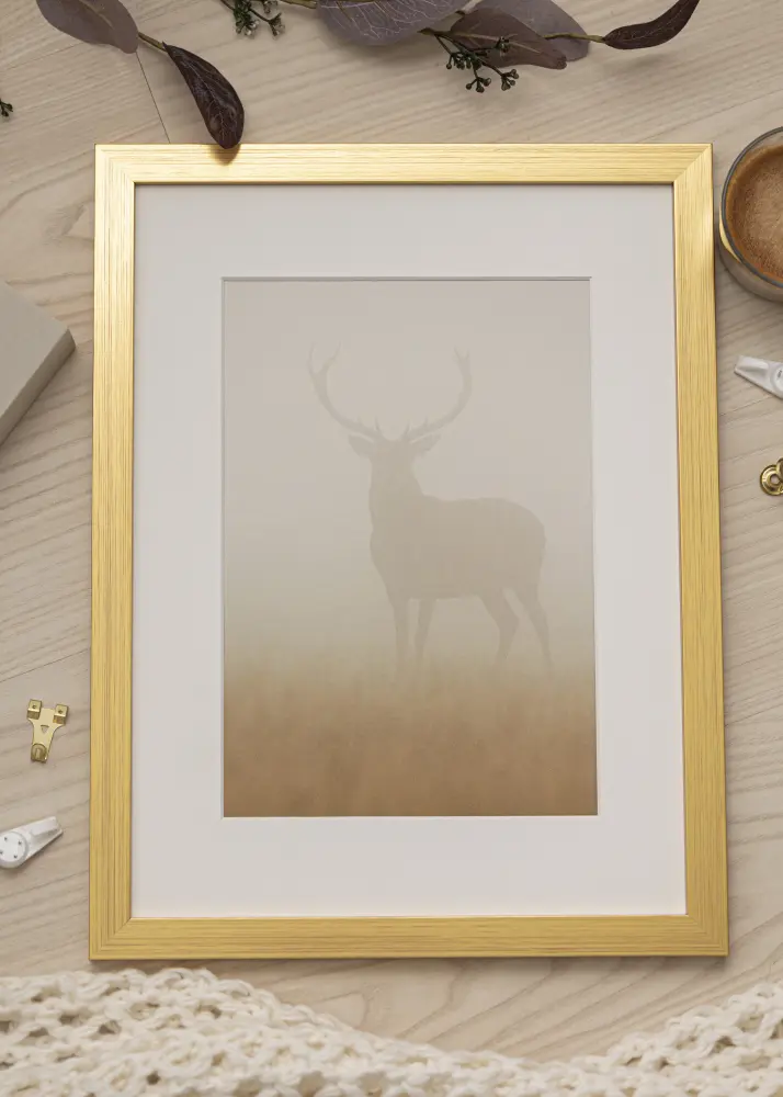 Moldura Gold Wood 21x29,7 cm (A4)