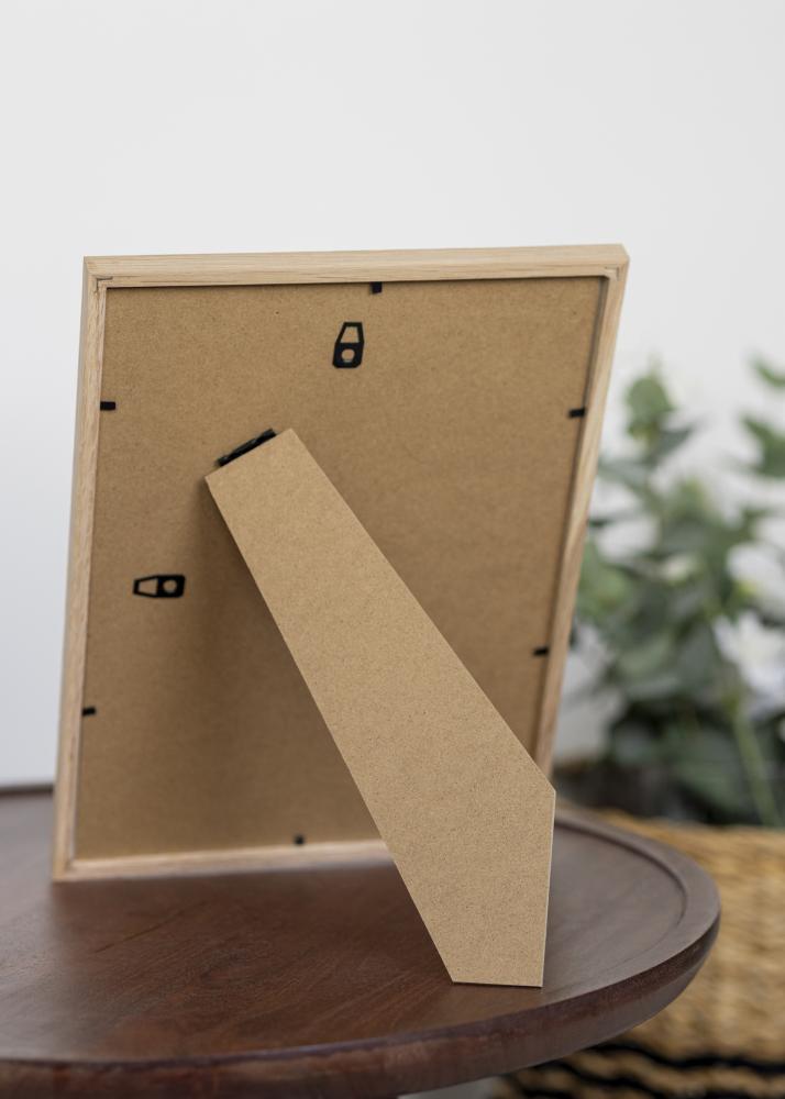 Moldura carvalho estreito acrílico 15x21 cm (A5)