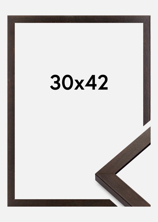 Moldura Selection Vidro acrílico Nogueira 30x42 cm