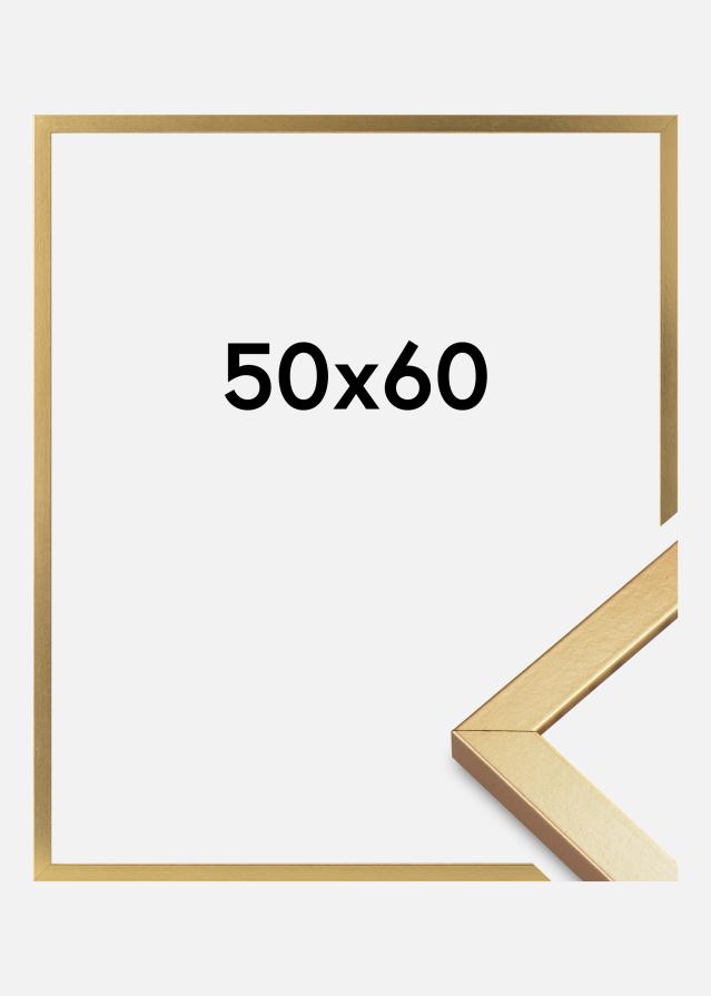 Moldura Minerva Vidro acrílico Dourado 50x60 cm