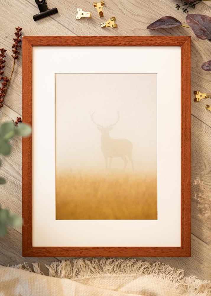 Moldura Hermes Vidro acrílico Cereja 50x60 cm