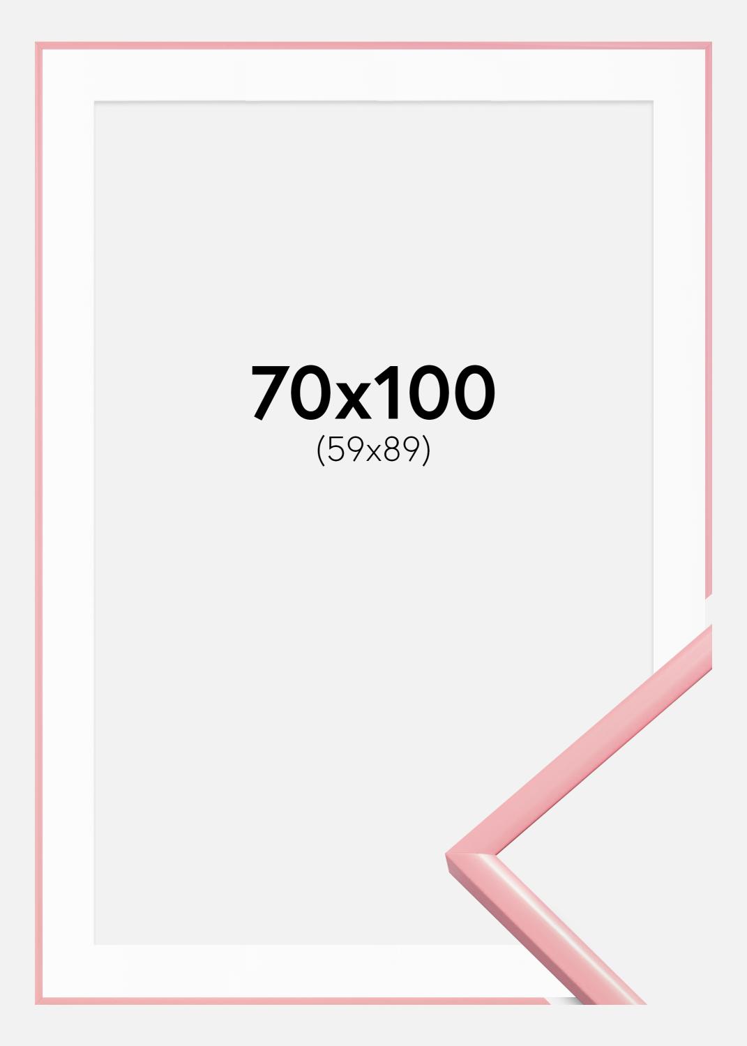 Product Image for Moldura New Lifestyle Cor-de-rosa 70x100 cm - Passe-partout Branco 60x90 cm