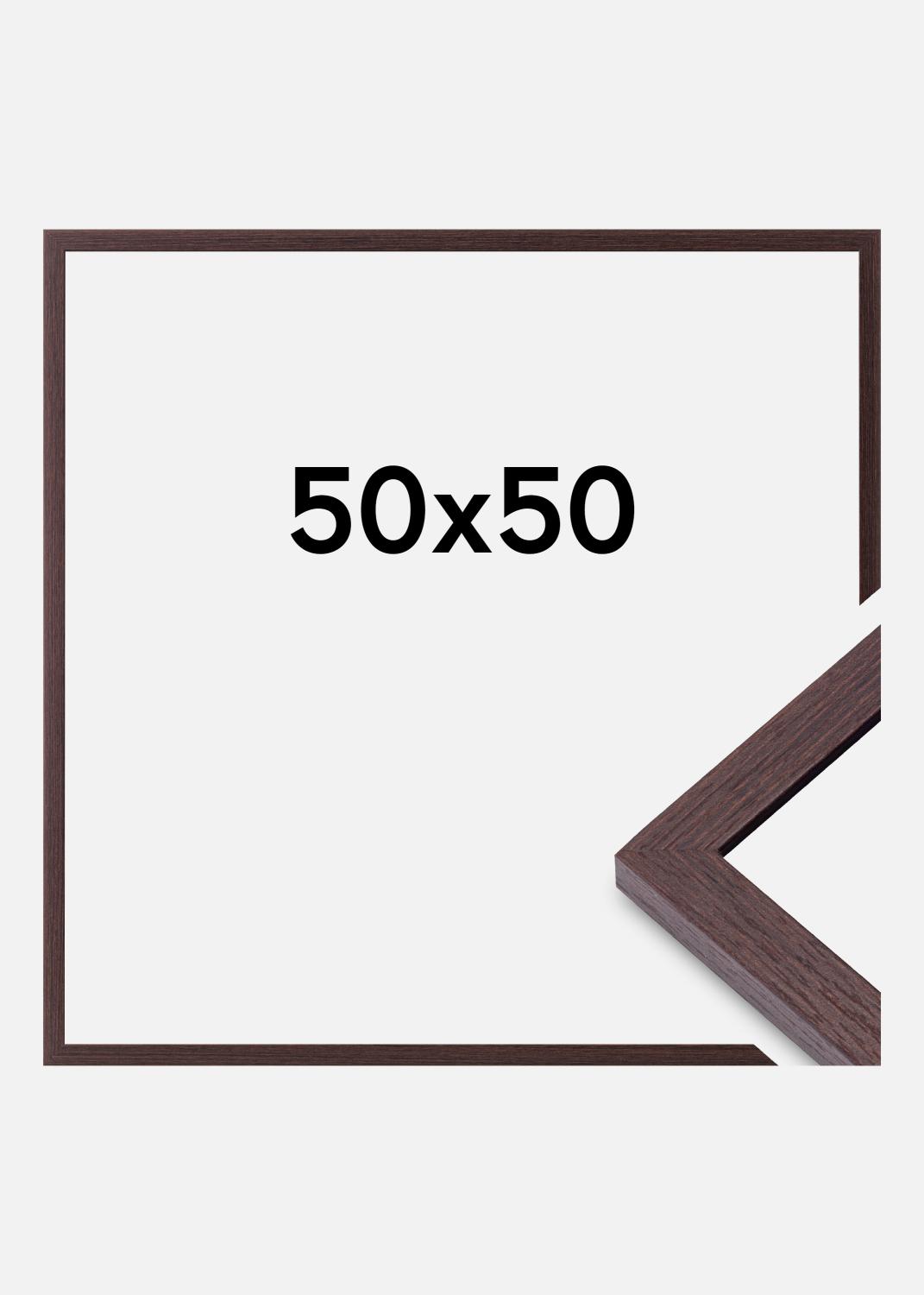 Product Image for Moldura Modern Vidro acrílico Nogueira 50x50 cm