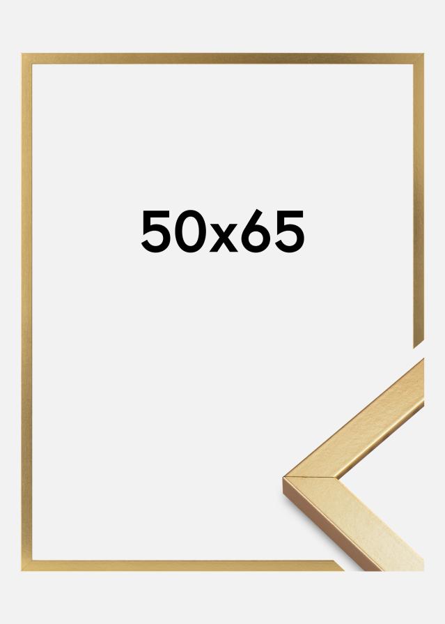 Moldura Minerva Vidro acrílico Dourado 50x65 cm