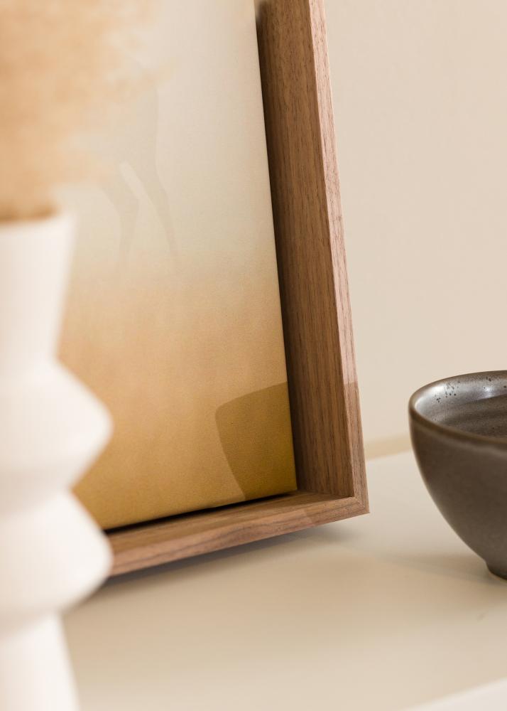 Moldura Horus Moldura para Tela Nogueira - Medida à escolha