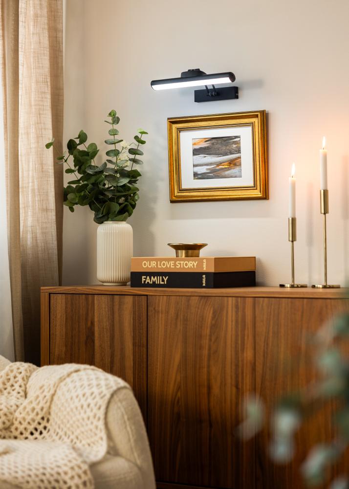 KAILA Gleam Iluminação para Quadros a Pilhas 32 cm - Preto