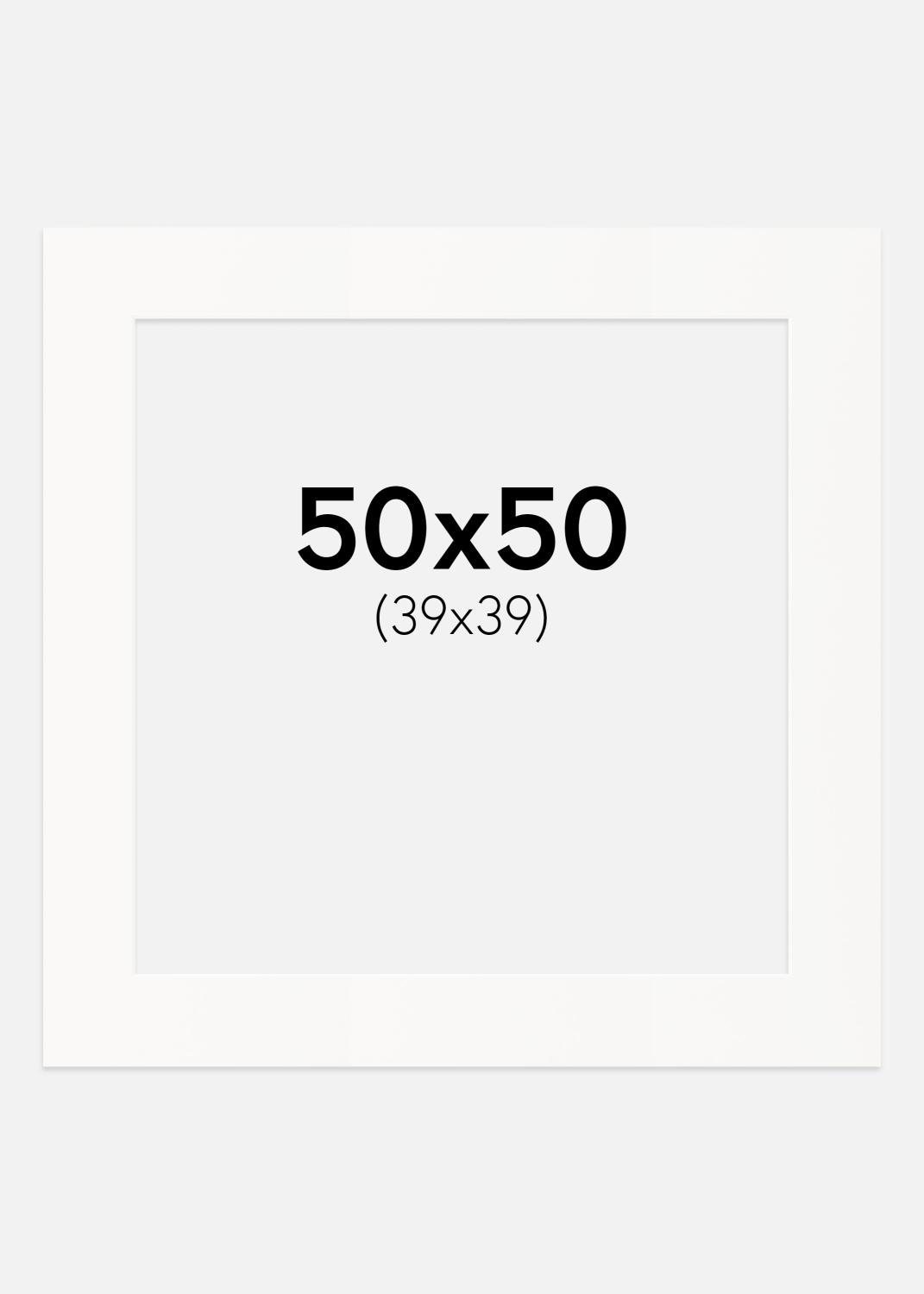 Product Image for Passe-partout Offwhite (Bordo interior branco) 50x50 cm (39x39)