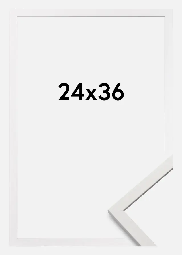 Moldura Edsbyn Vidro acrílico Branco 24x36 cm