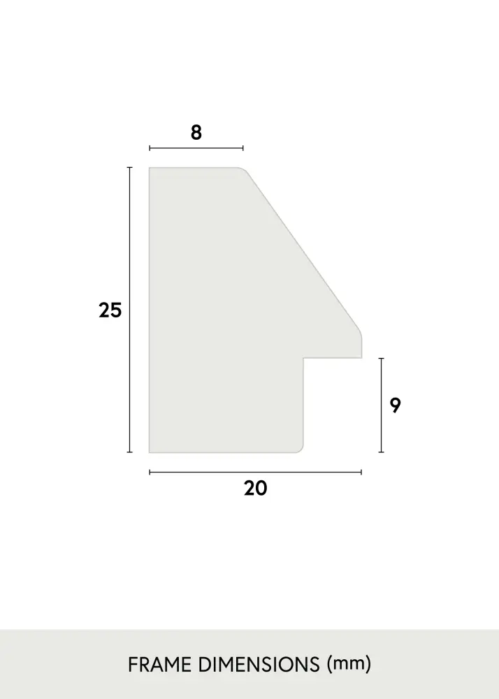 Moldura Globe Vidro acrílico Espresso 32,9x48,3 cm (A3+)