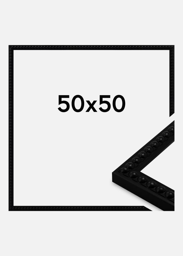 Moldura Perla Vidro acrílico Preto 50x50 cm