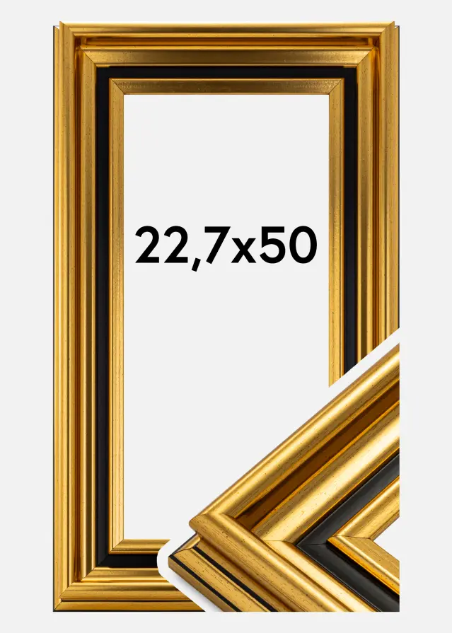 Moldura Gysinge Premium Dourado 22,7x50 cm