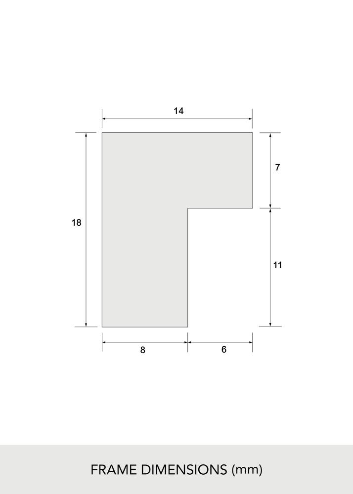 Moldura Carvalho Maciço Acrílico 21x29,7 cm (A4)