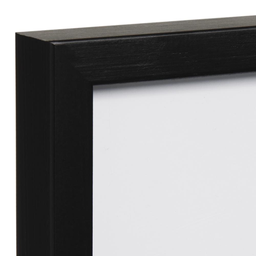 Moldura Oslo Preto 30x40 cm - Passe-partout Branco 20x30 cm