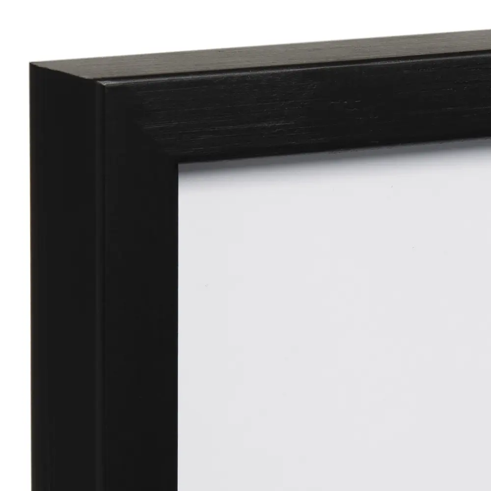 Moldura Oslo Preto 30x40 cm - Passe-partout Branco 21x29,7 cm (A4)