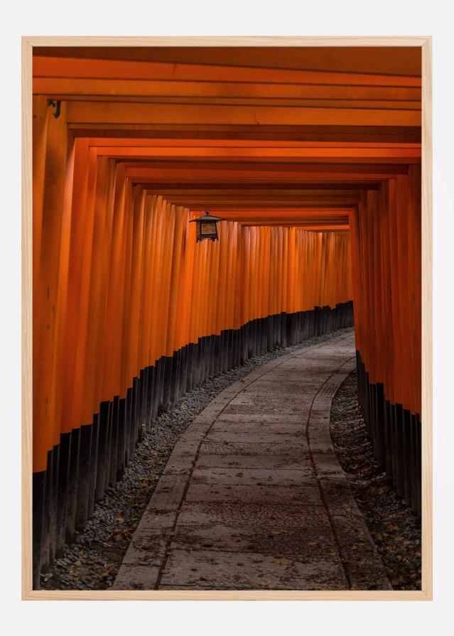 Cor de laranja tunnel Póster