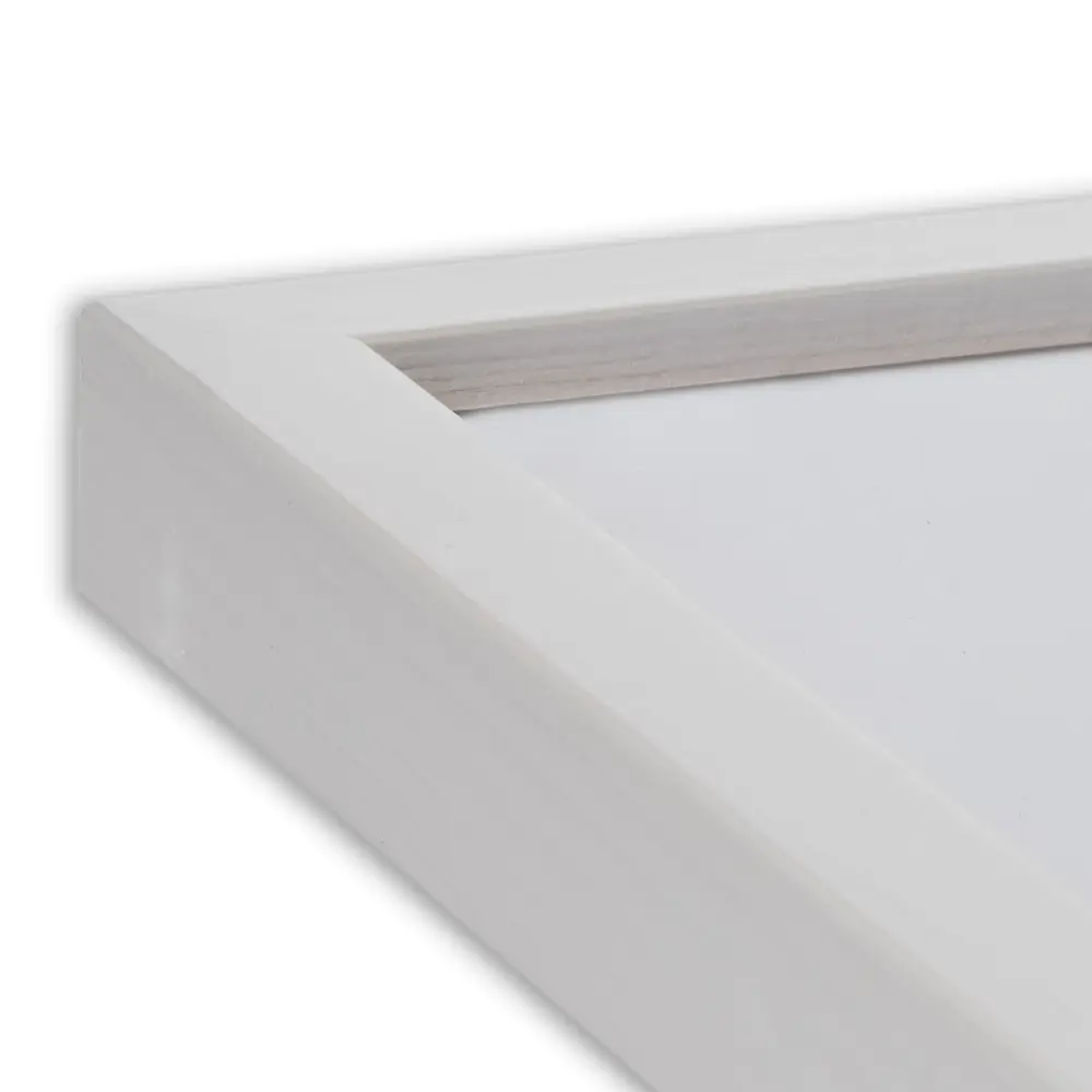 Moldura Oslo Branco 30x40 cm - Passe-partout Branco 21x29,7 cm (A4)
