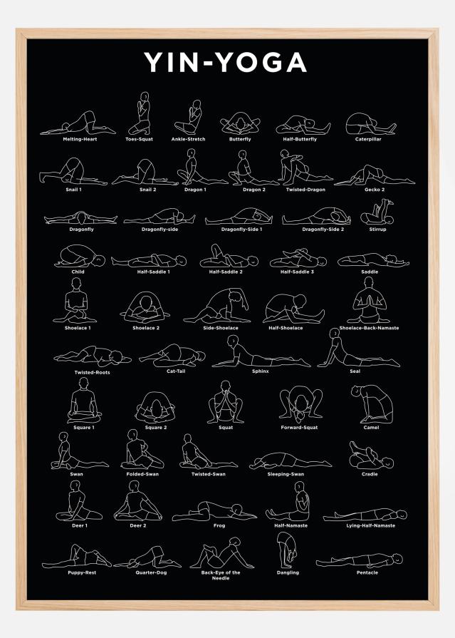 Yoga - B&W Póster