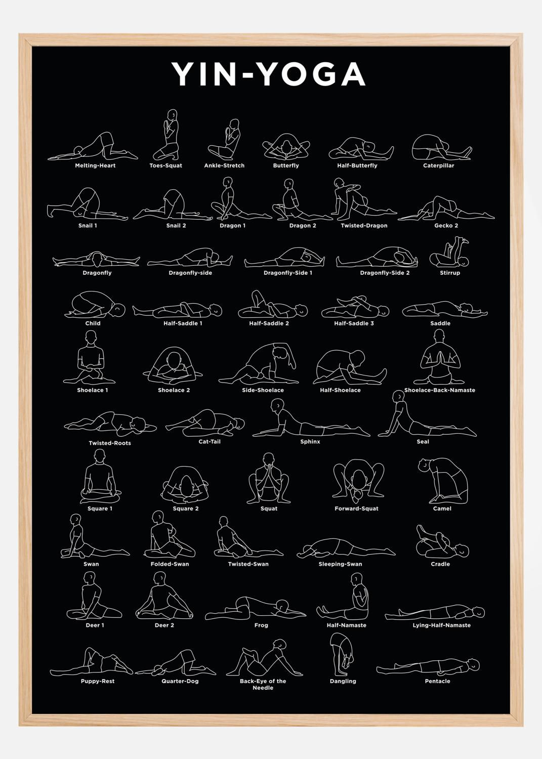 Product Image for Yoga - B&amp;W Póster (21x29.7 cm (A4))
