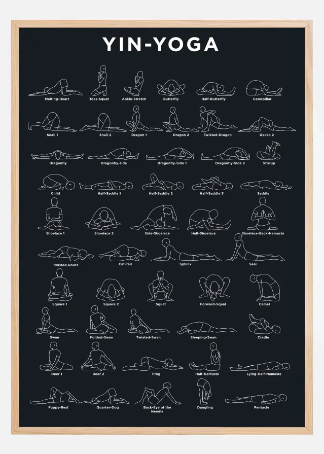 Yoga - Navy Póster
