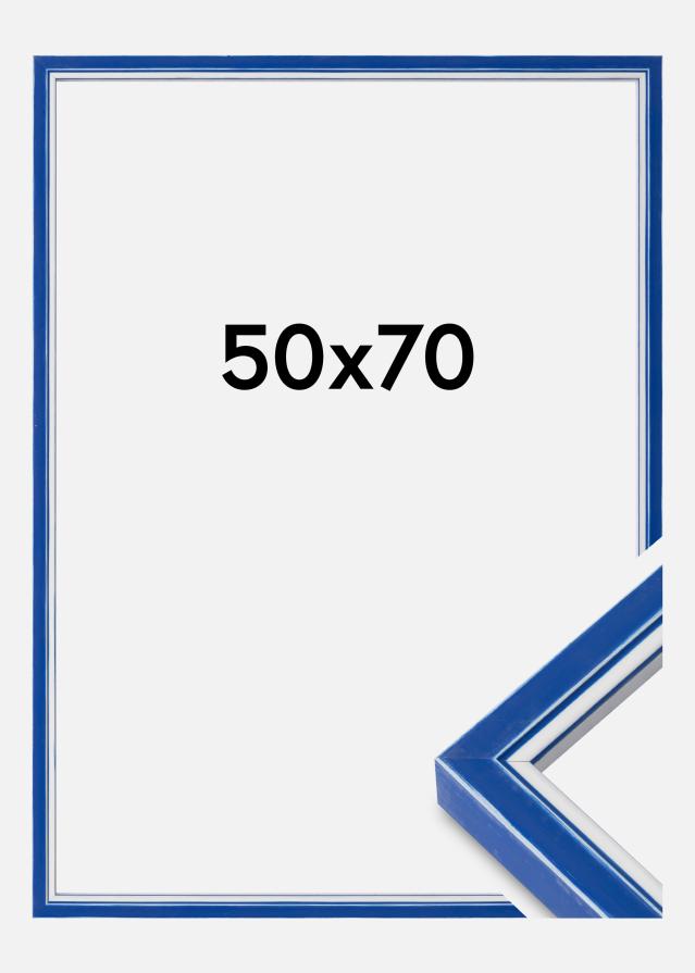 Moldura Diana Vidro acrílico Azul 50x70 cm