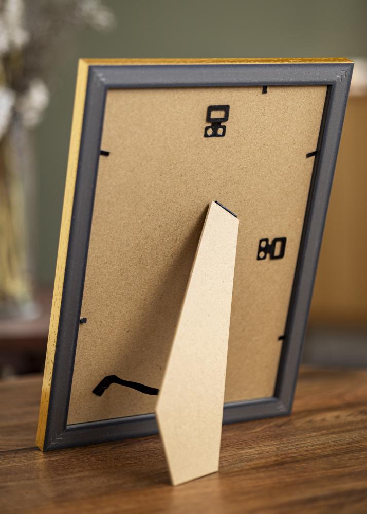 Moldura Lattice Vidro acrílico Dourado 21x29,7 cm (A4)