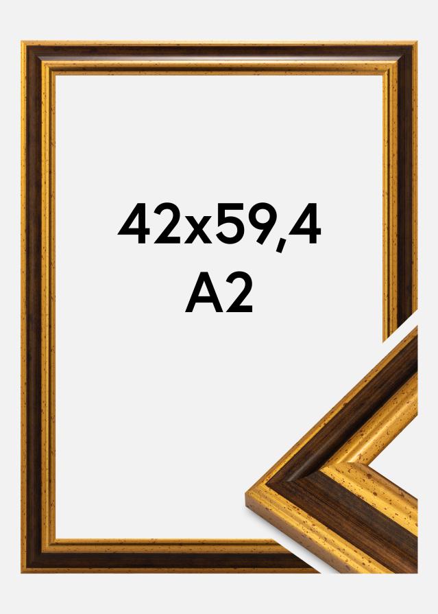 Moldura Aberystwyth Vidro acrílico Ouro 42x59,4 cm (A2)