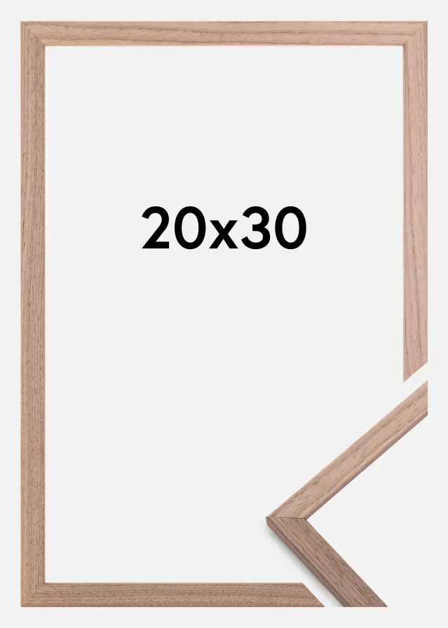 Moldura Edsbyn Vidro acrílico Nogueira-claro 20x30 cm