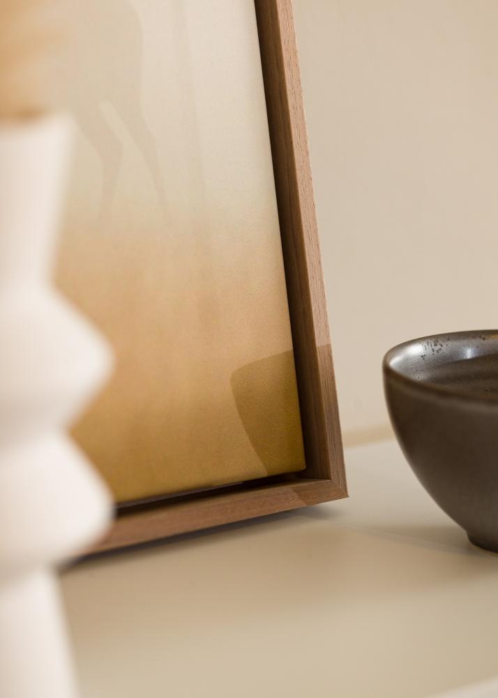 Moldura Seth Moldura para Tela Nogueira - Medida à escolha