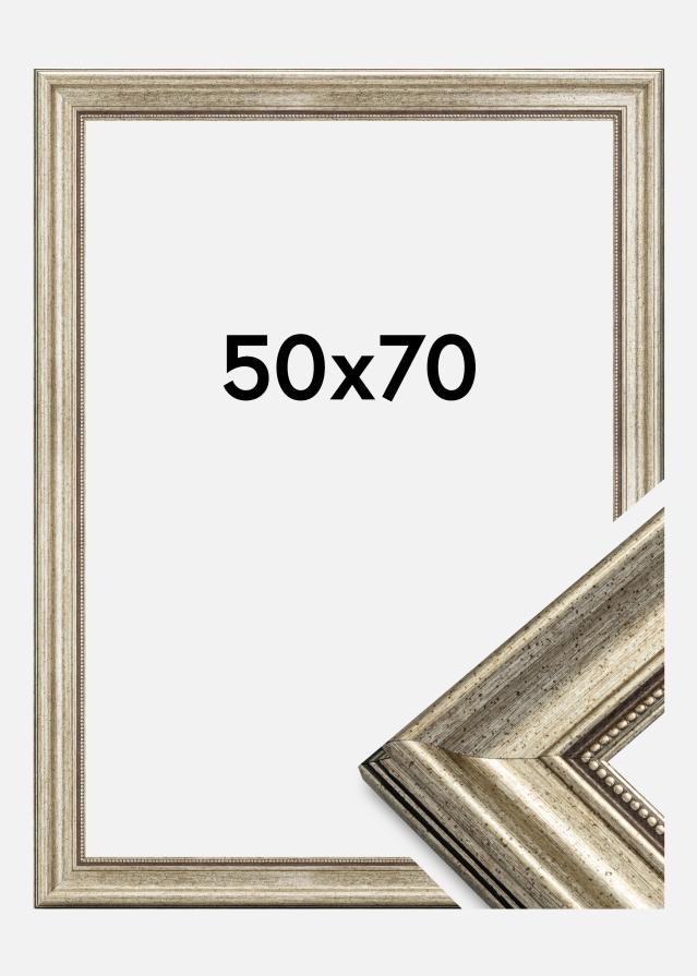 Moldura Rokoko Prateado 50x70 cm