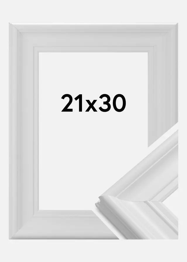 Moldura Mora Premium Branco 21x30 cm