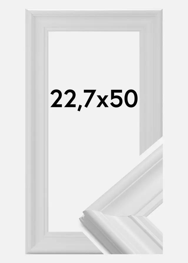 Moldura Mora Premium Branco 22,7x50 cm