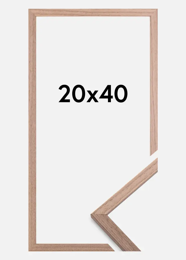 Moldura Edsbyn Nogueira-claro 20x40 cm