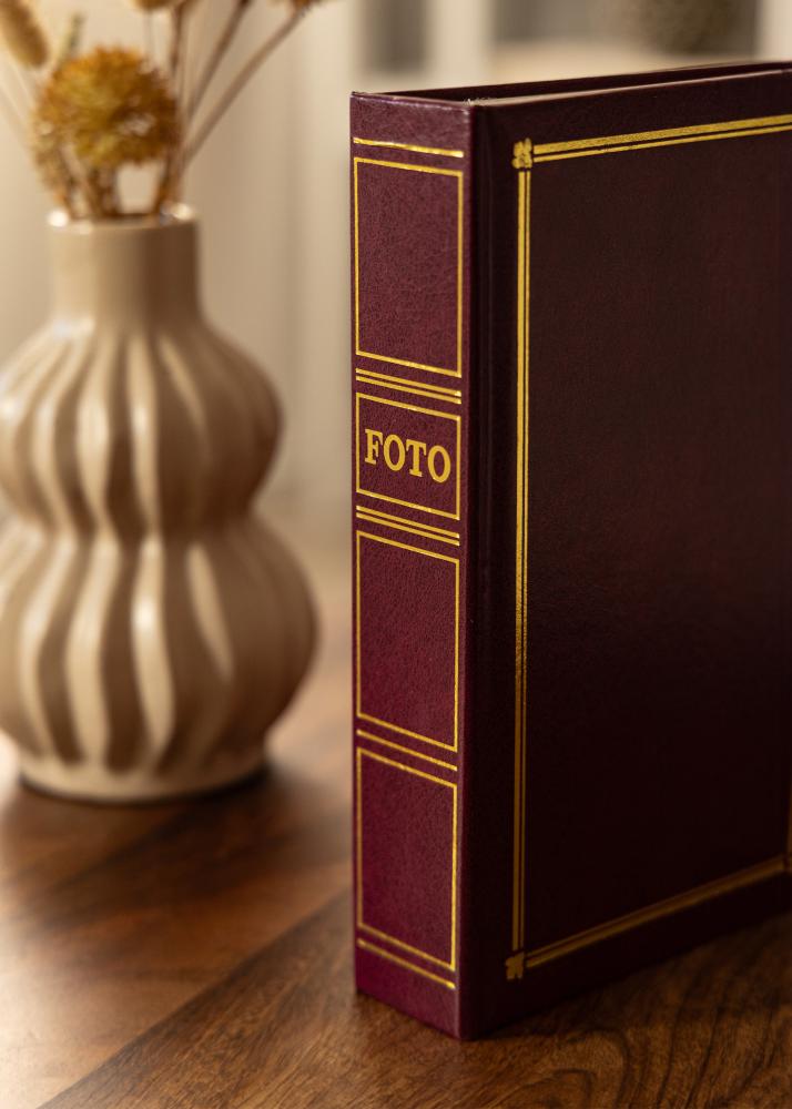 Classic Line Super Álbum Bordô - 200 Fotografias em formato 10x15 cm