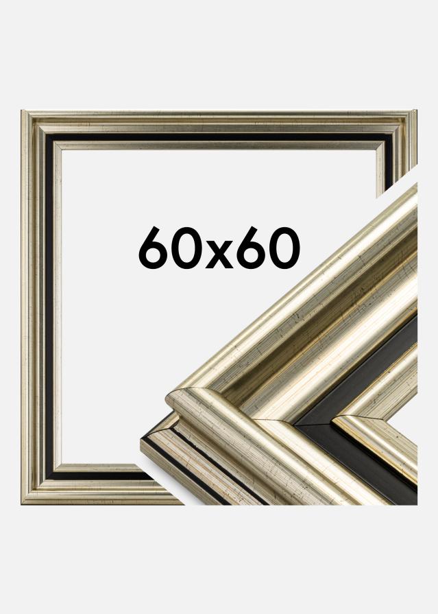 Moldura Gysinge Premium Prateado 60x60 cm