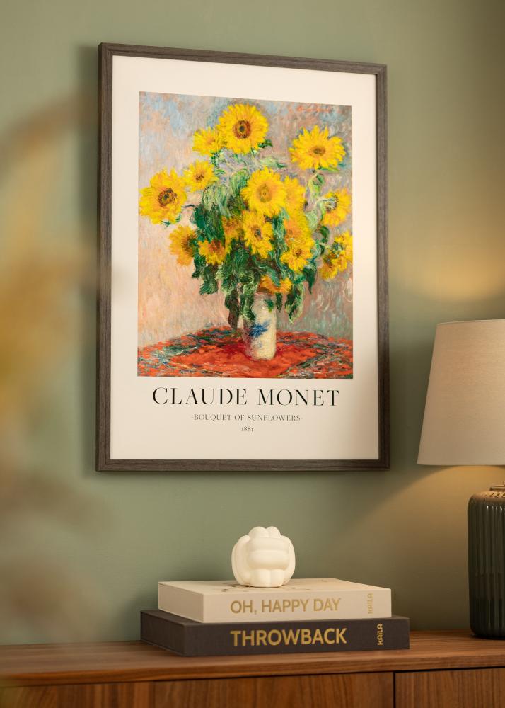 Moldura Hermes Vidro acrílico Grey Oak 60x70 cm