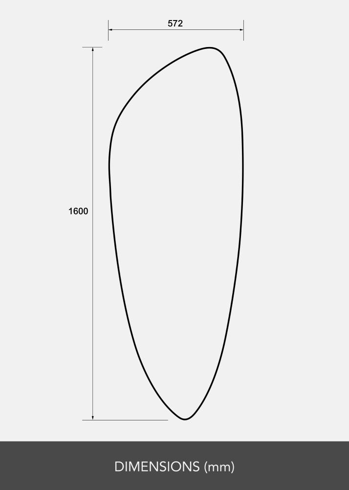 Espelho Slim Clear 160x57 cm