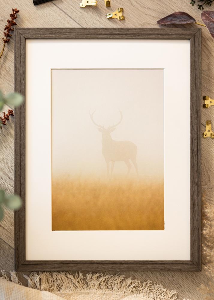 Moldura Hermes Vidro acrílico Grey Oak 60x70 cm