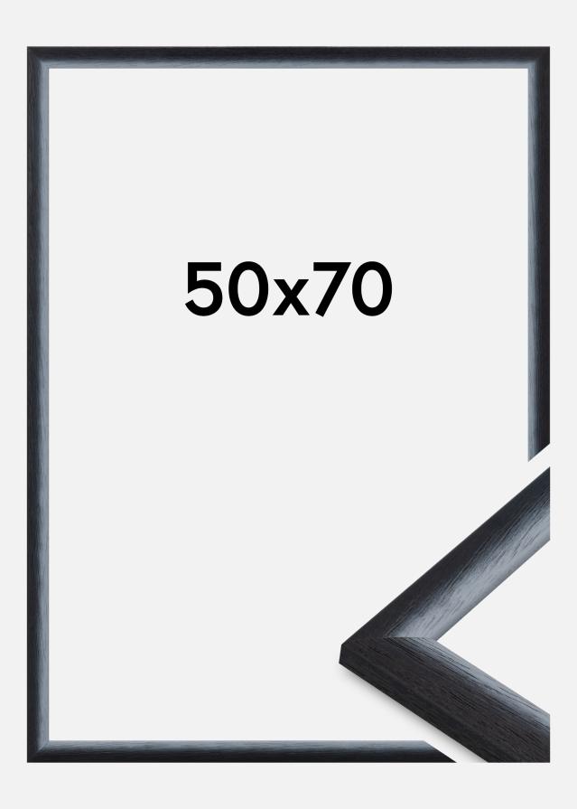 Moldura Cornwall Vidro acrílico Preto 50x70 cm