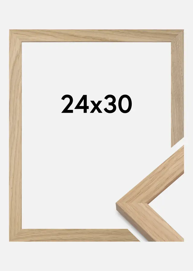 Moldura Oak Wood Vidro acrílico 24x30 cm