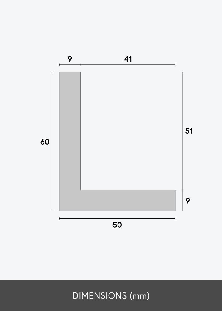 Moldura Horus Moldura para Tela Nogueira - Medida à escolha