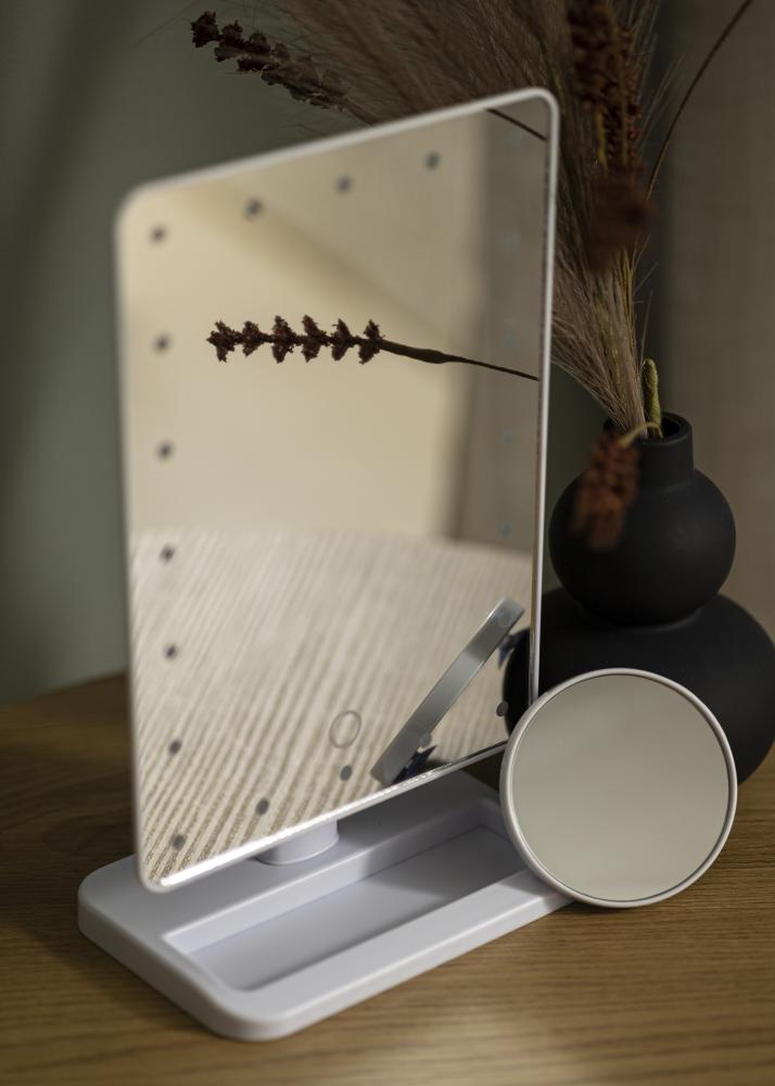 KAILA Espelho para toucador Foot Branco 18x30 cm