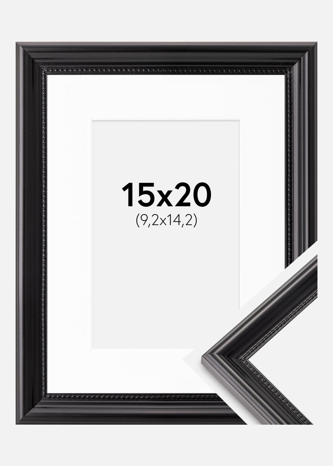 Product Image for Moldura Gala Preto 15x20 cm - Passe-partout Branco 4x6 inches