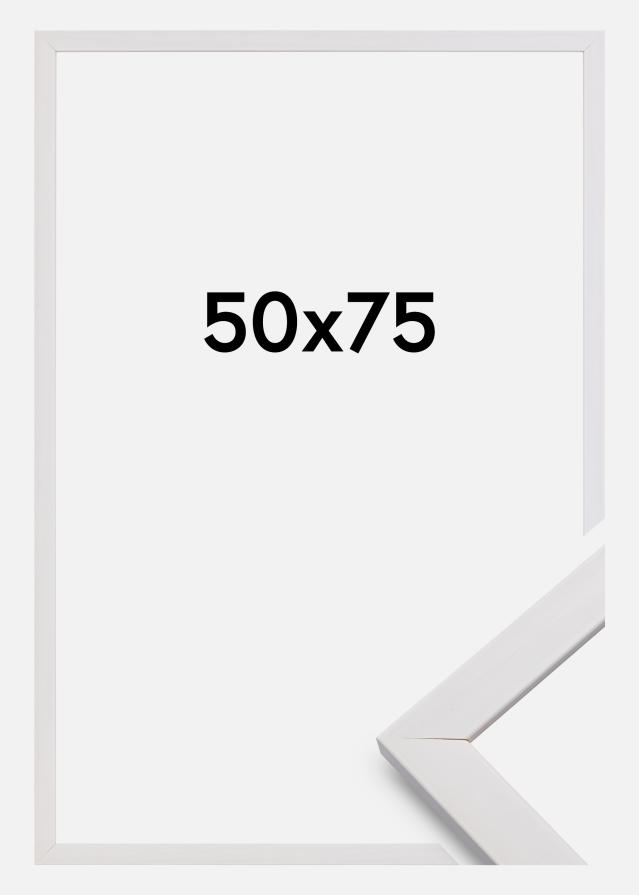 Moldura Stilren Vidro acrílico Branco 50x75 cm